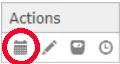The History Query icon in an asset's Actions column